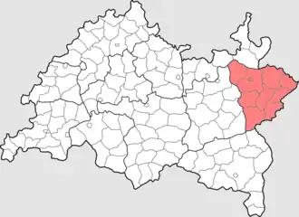 Мензелинский кантон на карте