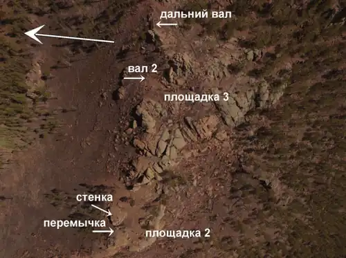 Вторая и третья площадка (вид сверху)