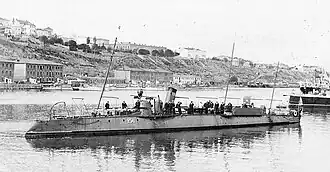 Миноносец №256 Черноморского флота в Южной бухте Севастополя