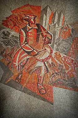 Мозаика «Красный Барабанщик».28 апреля 2016