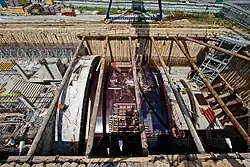 Монтаж формообразователей кессонов