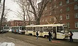 Московский трамвай 4277 2004-02 Новоконная площадь