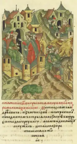 Мстислав Андреевич сажает на Киевское княжение Глеба