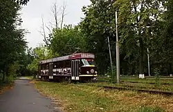 Музейный вагон Tatra T4D-MI