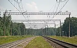 Станционные пути в сторону Непецино