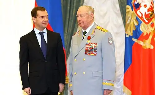 Награждение орденом «За заслуги перед Отечеством» IV степени,3 ноября 2009 г.