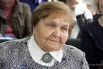 Портрет Марии Васильевны Симаковой, народной мастерицы, художницы по чувашской вышивке.