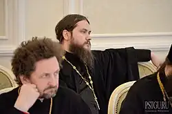 Иеромонах Игнатий на научно-практической конференции «Всеправославный собор мнения и ожидания». 19 апреля 2016 года