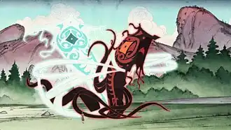 Ван наблюдает битву Раавы и Ваату