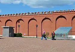 Благоустройство территории сквера на месте церкви преподобного Михаила Малеина, 2016 год