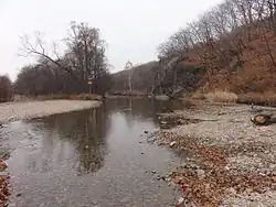 Нижний брод на Монастырке (дорога Рудная Пристань — Зеркальное)
