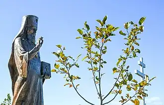 Памятник Николаю Японскому в деревне Береза (установлен в 2023 году)