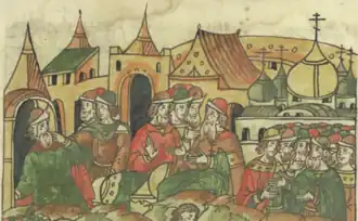 Новгородцы лишают Онанья Феофилатовича посадничества и передают его Михаилу Степановичу