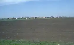 Вид на село с автодороги М-14