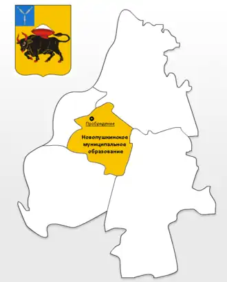 Новопушкинское муниципальное образование на карте