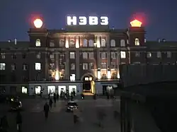 Главный корпус ночью