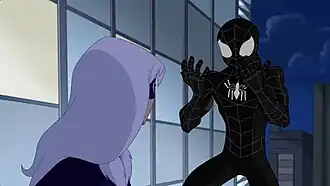 Человек-паук обнаруживает чёрный костюм