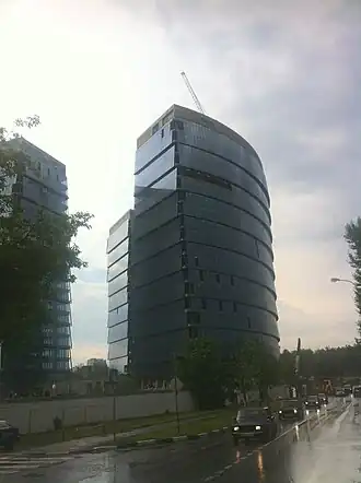 Деловой центр на Одесской улице, в котором расположена штаб-квартира банка