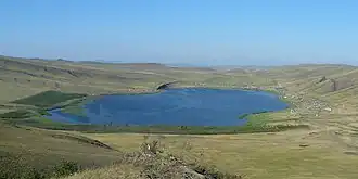 Вид на озеро с юго-запада летом 2007 года.