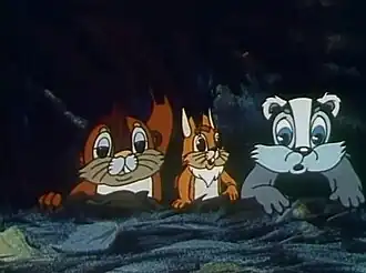 Кадр из мультфильма «Он попался!»