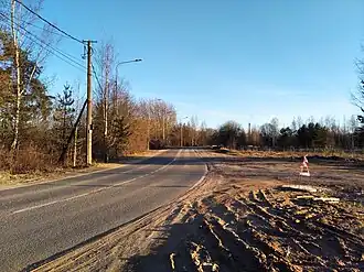 Участок, выделенный из Заповедной улицы. Вид со стороны Заповедной аллеи