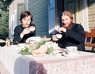 Тихон Шевкунов (слева) и Рафаил (справа), 80-е годы