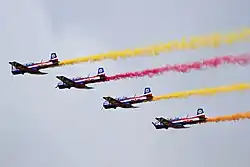 Открытие лётной программы международного конкурса «Авиадартс» на полигоне Тайпинчуань, КНР.