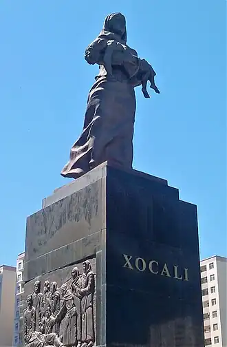 Памятник жертвам Ходжалинской резни в Баку