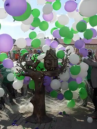 Открытие памятника кунице