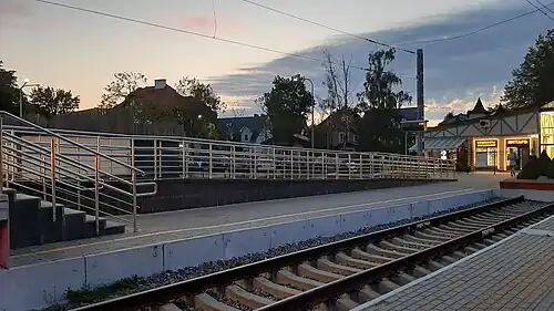 Пандус на платформе