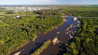 Река возле одноимённого города в 2016 году.