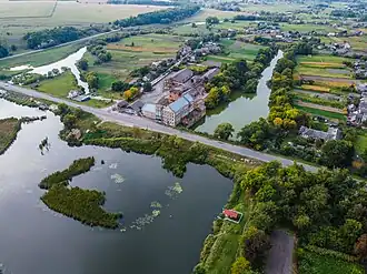 Вид на село с высоты