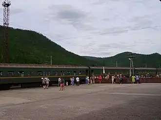 Станция Хани:пассажирский поезд Тында — Кисловодск