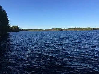 Озеро в посёлке Олений