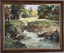 Пейзаж с лодкой, 2015