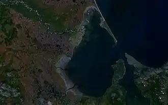 Залив Переволочный. NASA World Wind.