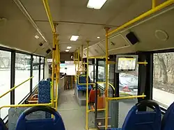 Передняя часть салона автобуса Yutong ZK6120HGM