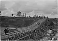 Переправа по разрушенному мосту, 1941 год