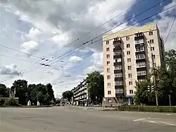 Пересечение ул. Олега Кошевого с ул. Дементьева и ул. Ижевской у площади Моторостроителей