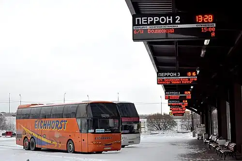 Перроны автовокзала, 2017 год