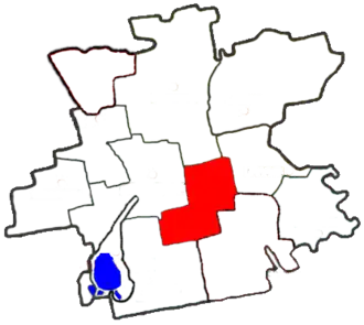 Першотравенский сельский совет на карте