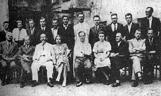 Первый съезд окружных руководителей БНС в Минске. Зыбайло — второй слева в нижнем ряду