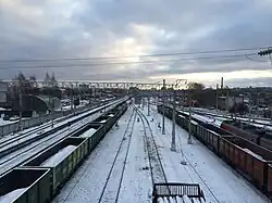 Вид в сторону ст. Петрозаводск-Пассажирский.