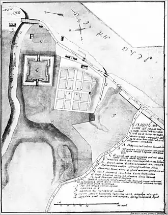 План Усть-Ижоры 1760 года.