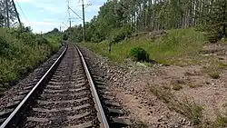 Вид в сторону ст. Высоцк.