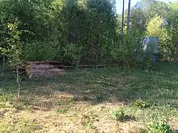 Фундамент бывшего вокзала.