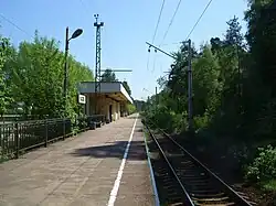 Платформа, вид в сторону Санкт-Петербурга