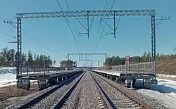 Вид в сторону ст. Дружное.