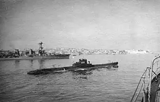 Подводная лодка «Щ-202» выходит из Севастополя. 1941–1942 гг.