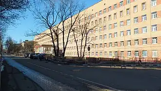 Подольский родильный дом, выходящий к улице 50 лет ВЛКСМ